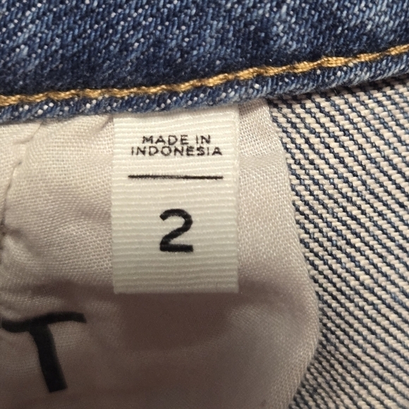 LOFT Women's Button Down Medium Wash Denim Jean Skirt Size 2 - Picture 7 of 9